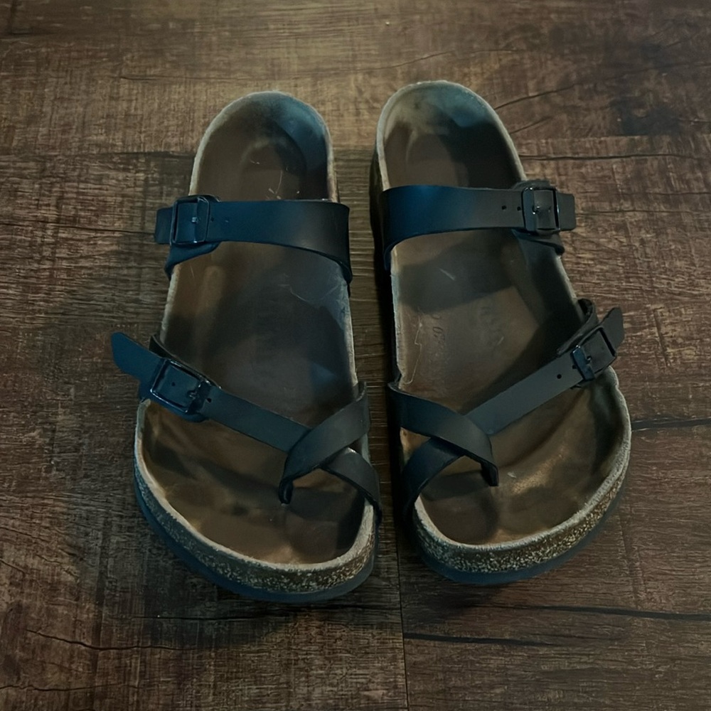 Birkenstock Black Leather Sandals Women’s 39